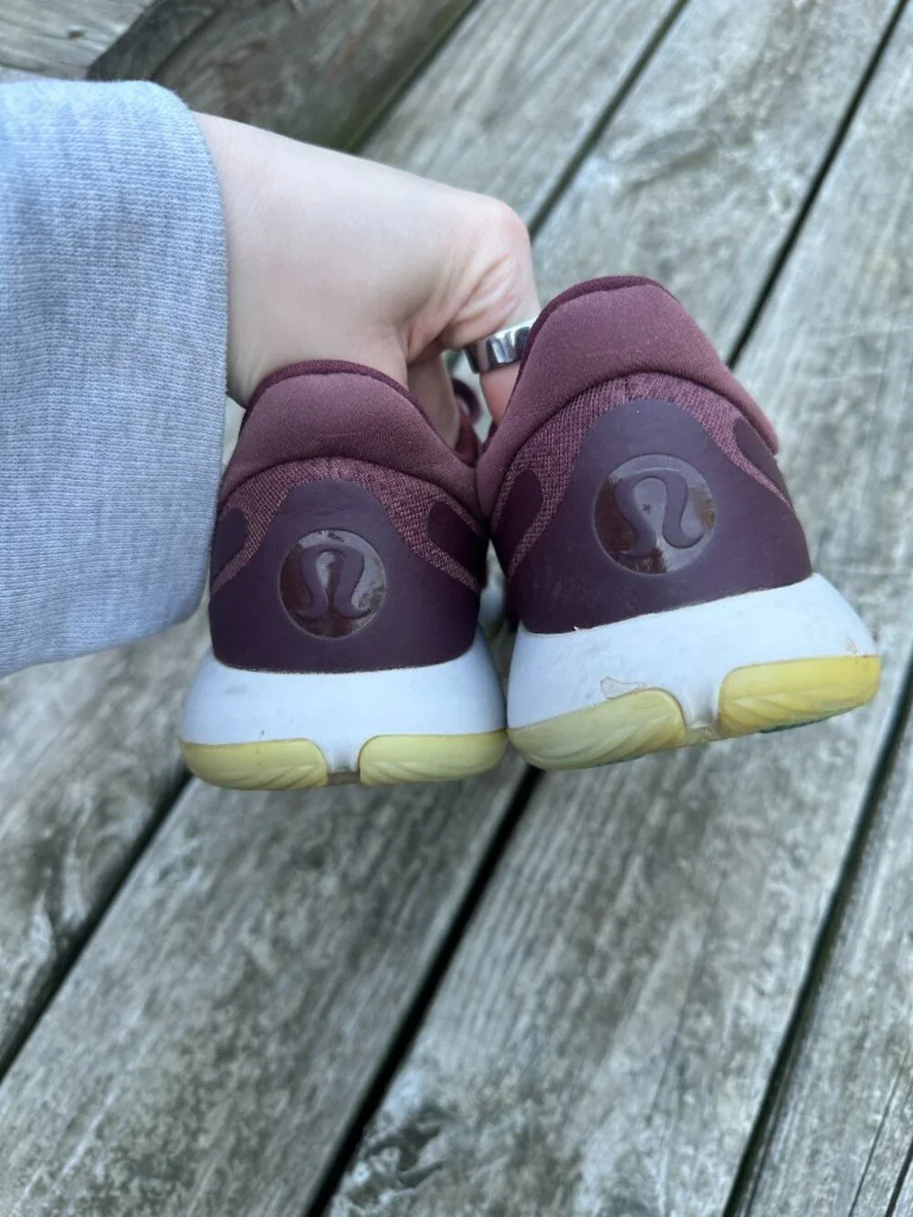 Lululemon Womens 8.5 Strongfeel Training Shoe Burgundy Sneakers Tennis Shoes